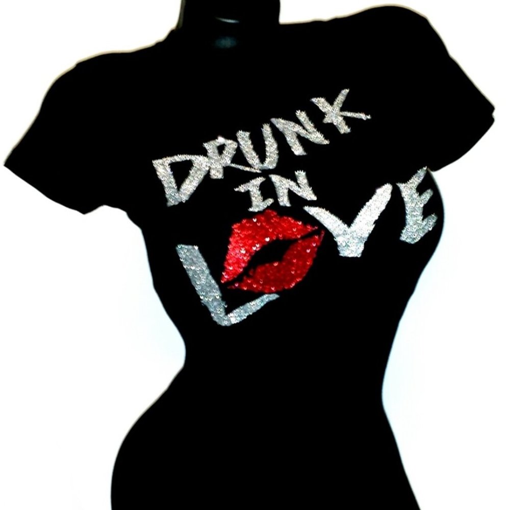 Drunk In Love Fitted Spandex Tee!